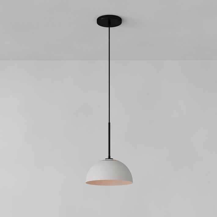 Parvion Sculptural Metal Pendant Light - Modern Bowl Lamp for Hallway
