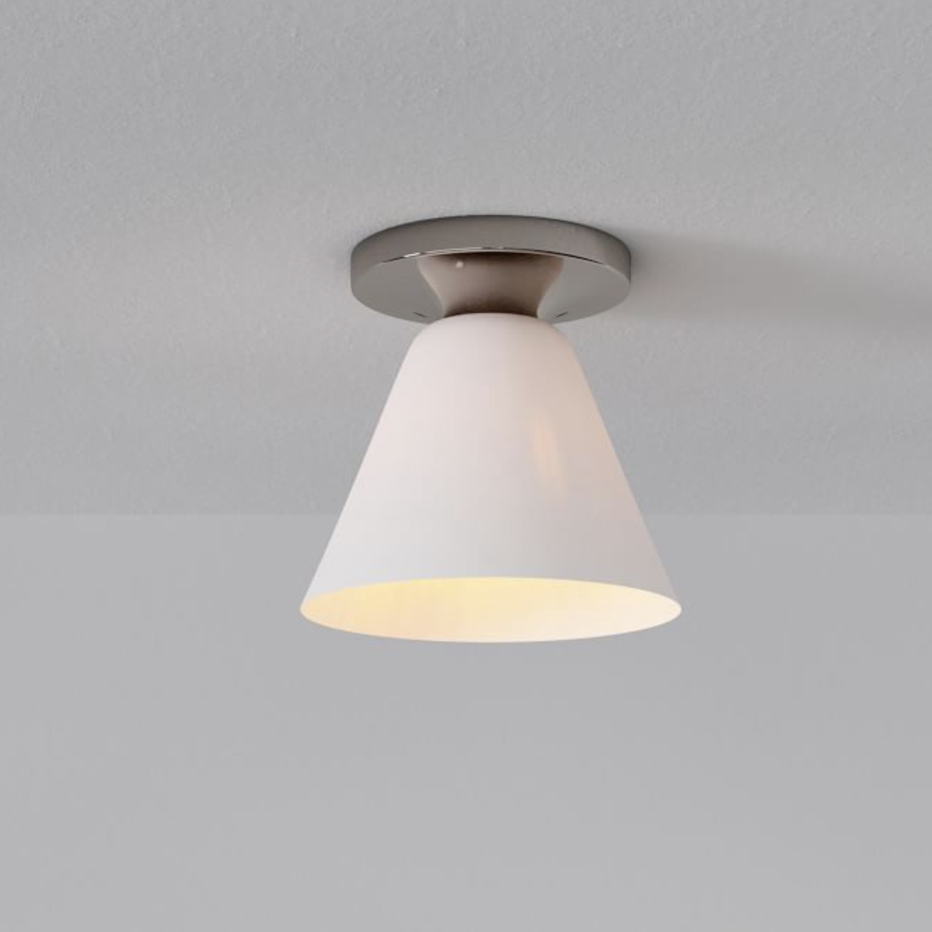 Conica Cone Flush Mount – Glass Ceiling Light for Modern Spaces