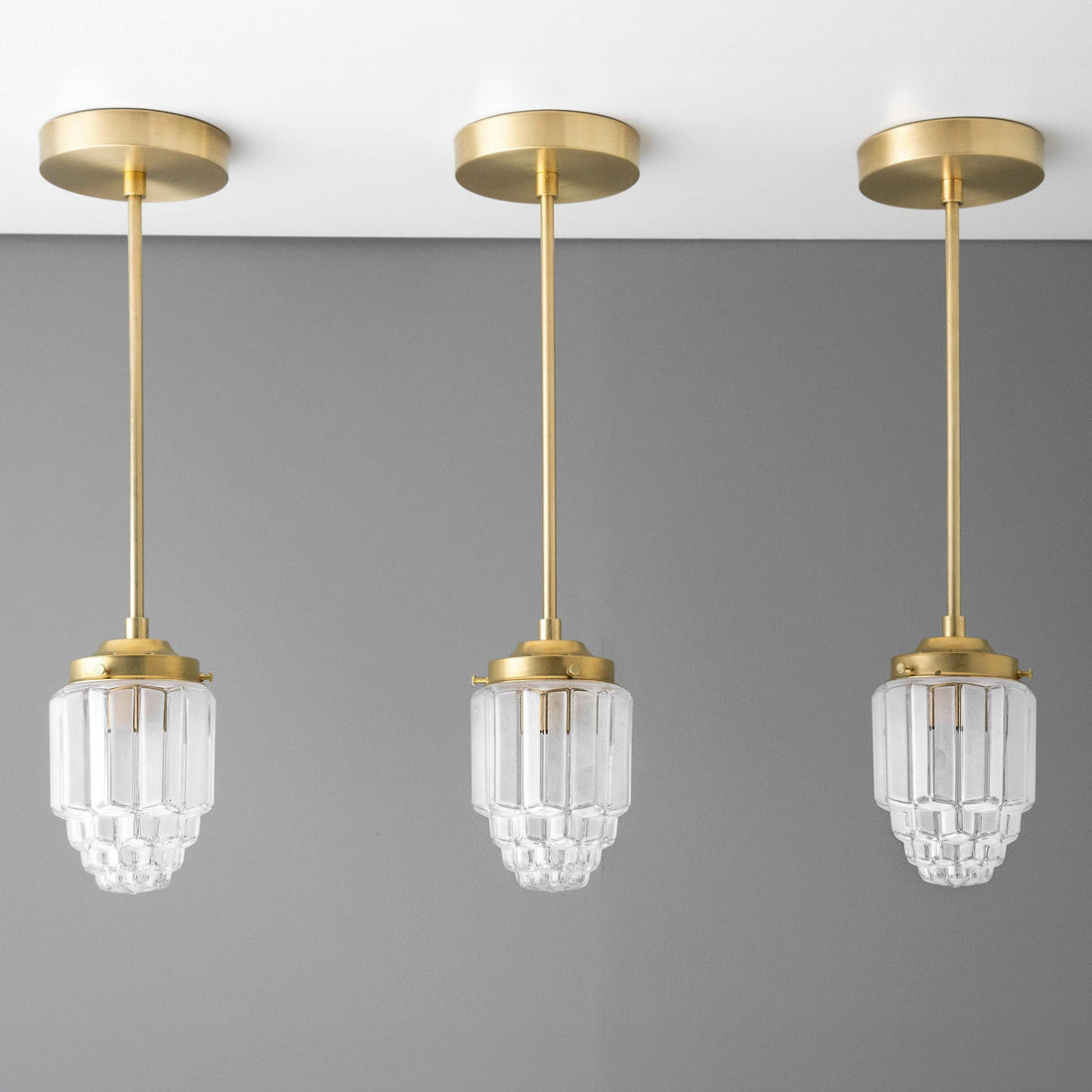 Tierlux Glass Pendant Light - Art Deco Globe Design