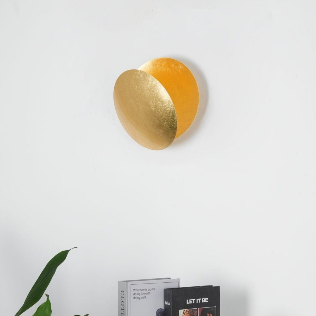 Verstellbare Wandlampe Mit Künstlerischer Eclipse-Scheibe Für Flur Und Schlafzimmer