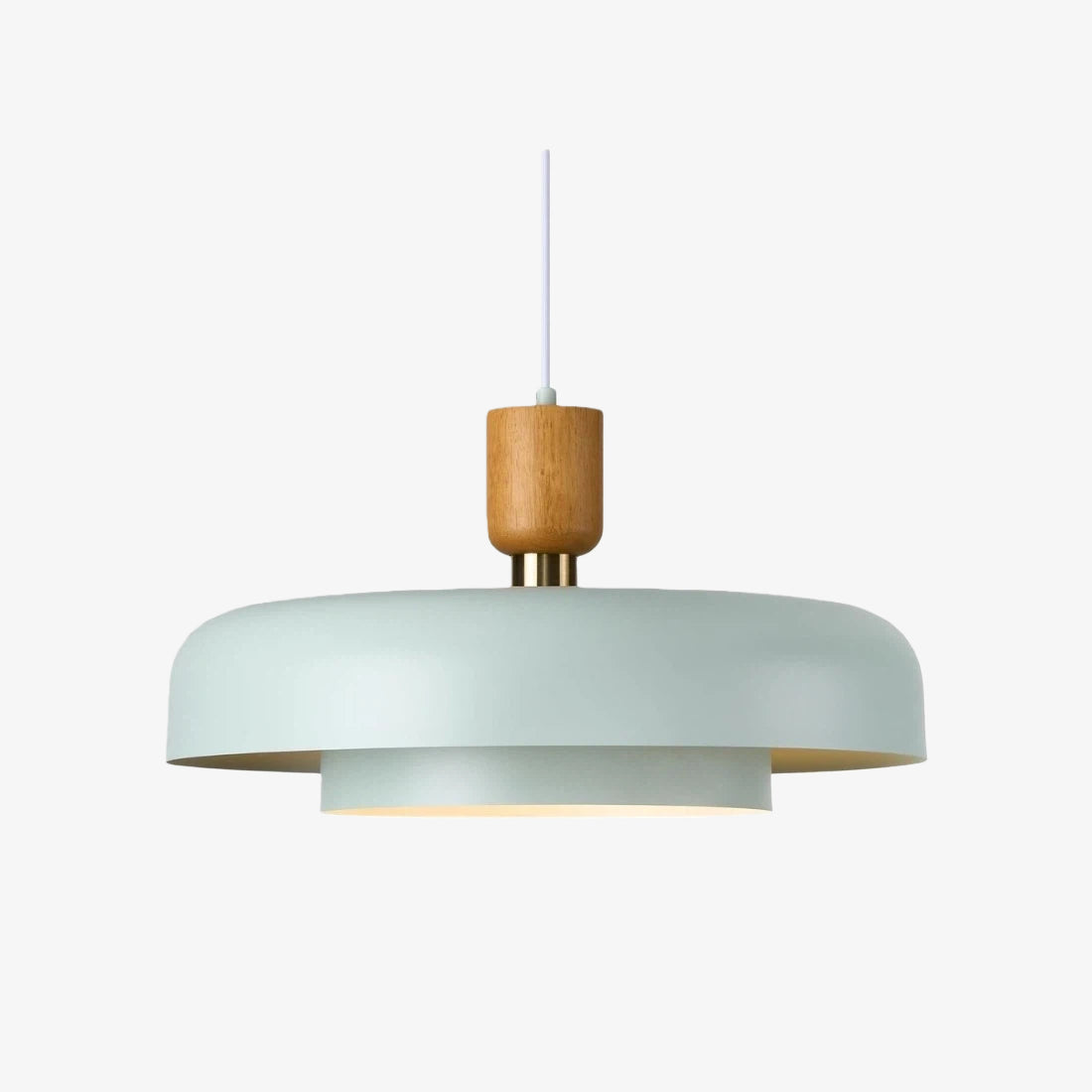 Orbulis Natural Wood Grain Circular Pendant – Modern Minimalist Light for Islands and Foyers