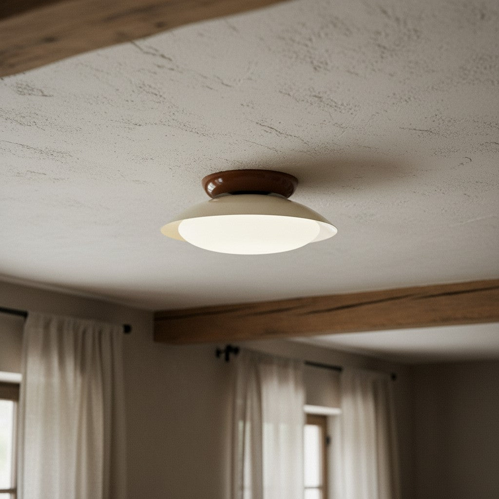 Heliora Modern Dome Ceiling Light – Minimalist Retro Style for Living Spaces