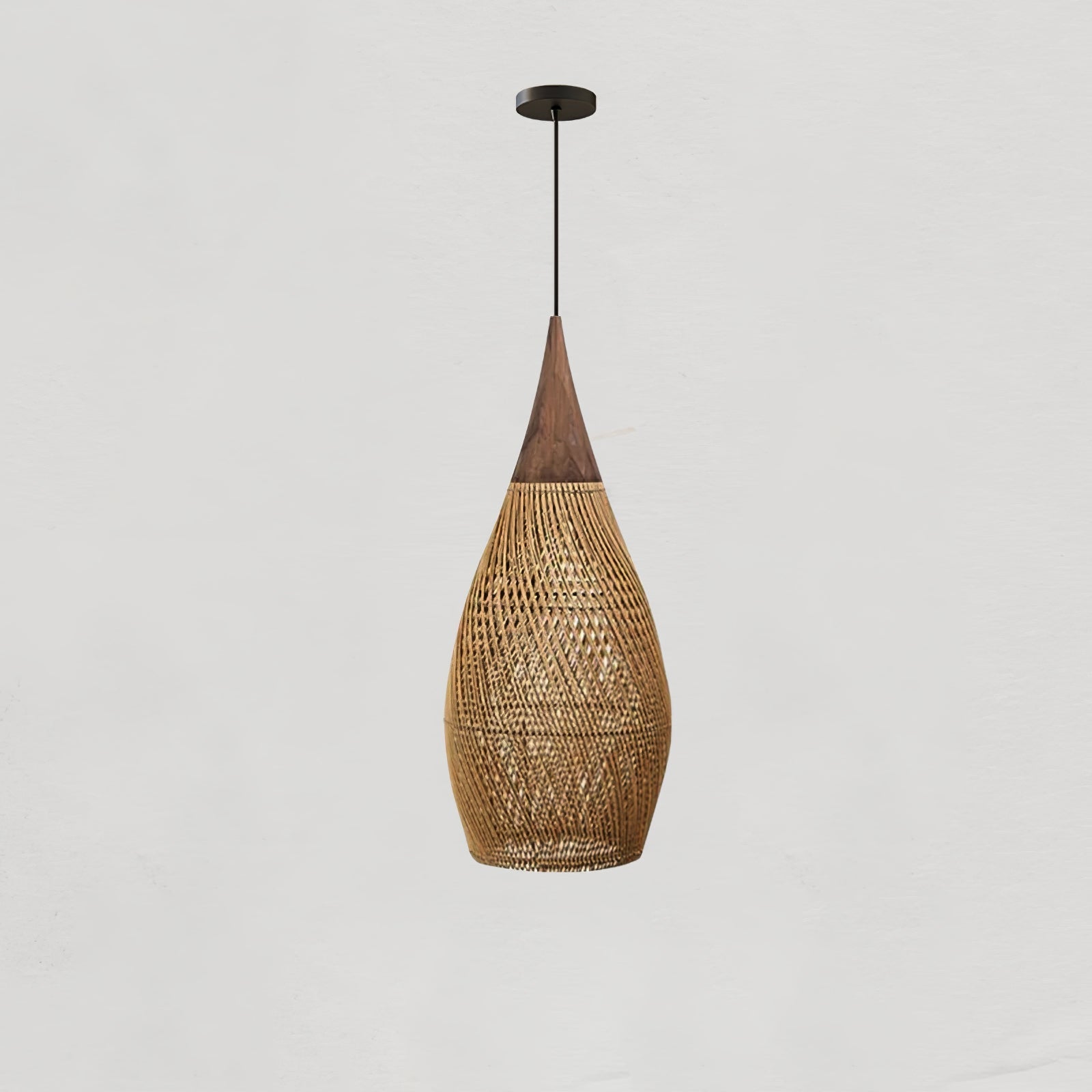 Harp Braided Rattan Pendant Lamp