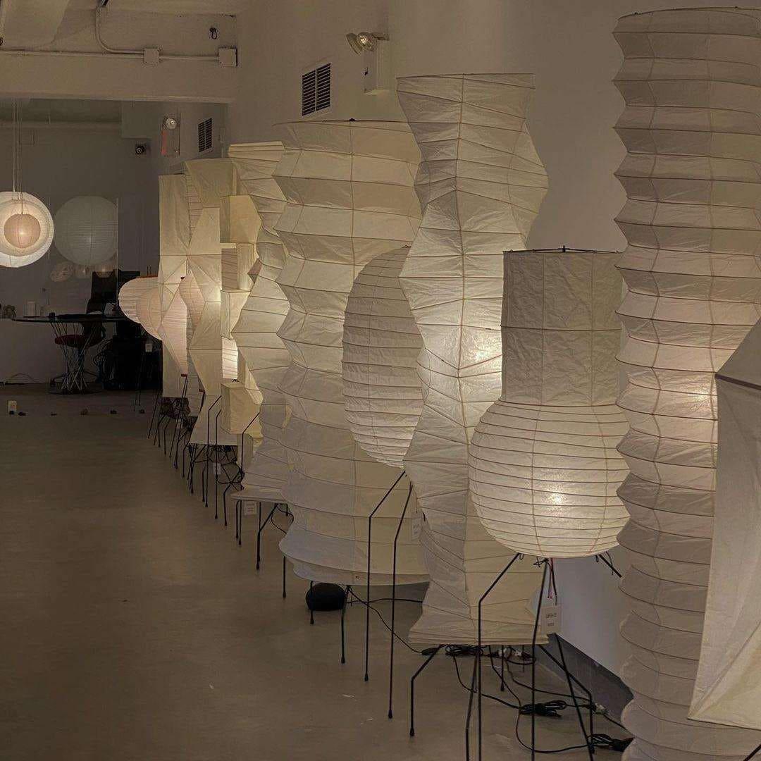 Reispapier-Laternen-Stehlampe – Moderne ovale Lampe für den Eingangsbereich