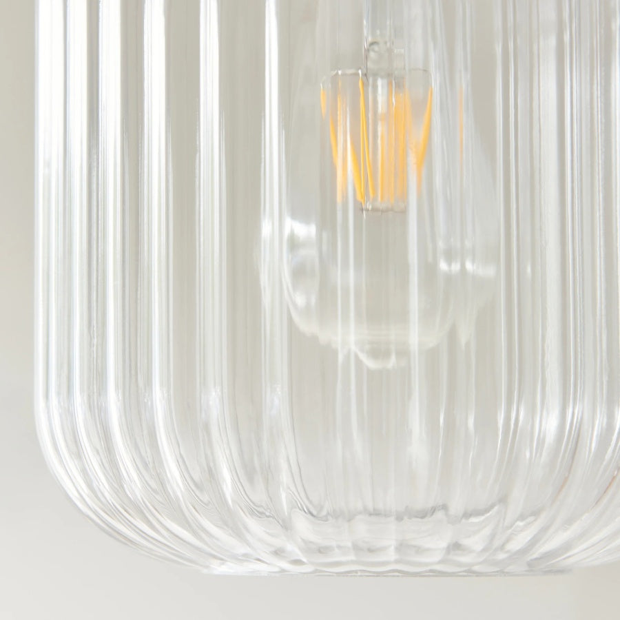 Korlisse Natural Stone and Glass Pendant Light – Stylish Lamp for Lounge or Living Room