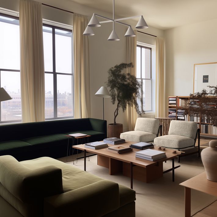 Brivana Modern Metal Chandelier - Black Cone Pendant Lamp for Office