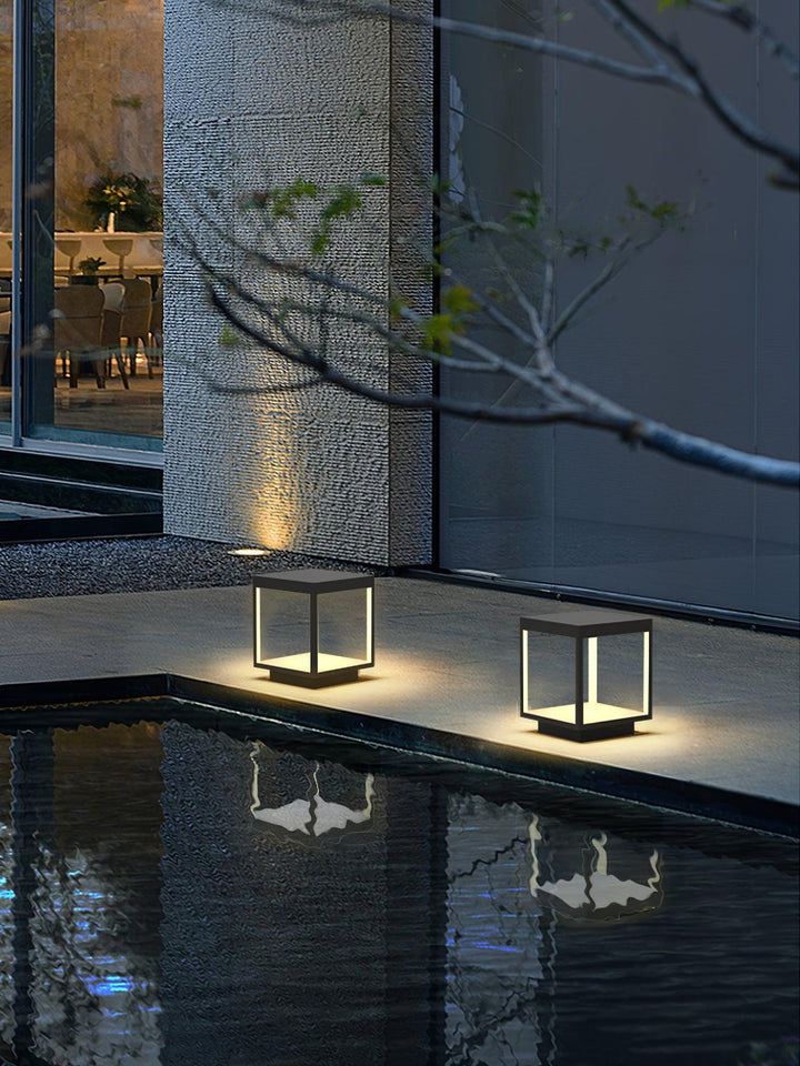Square Frame Solar Outdoor Light - Garden Light with Durable Metal