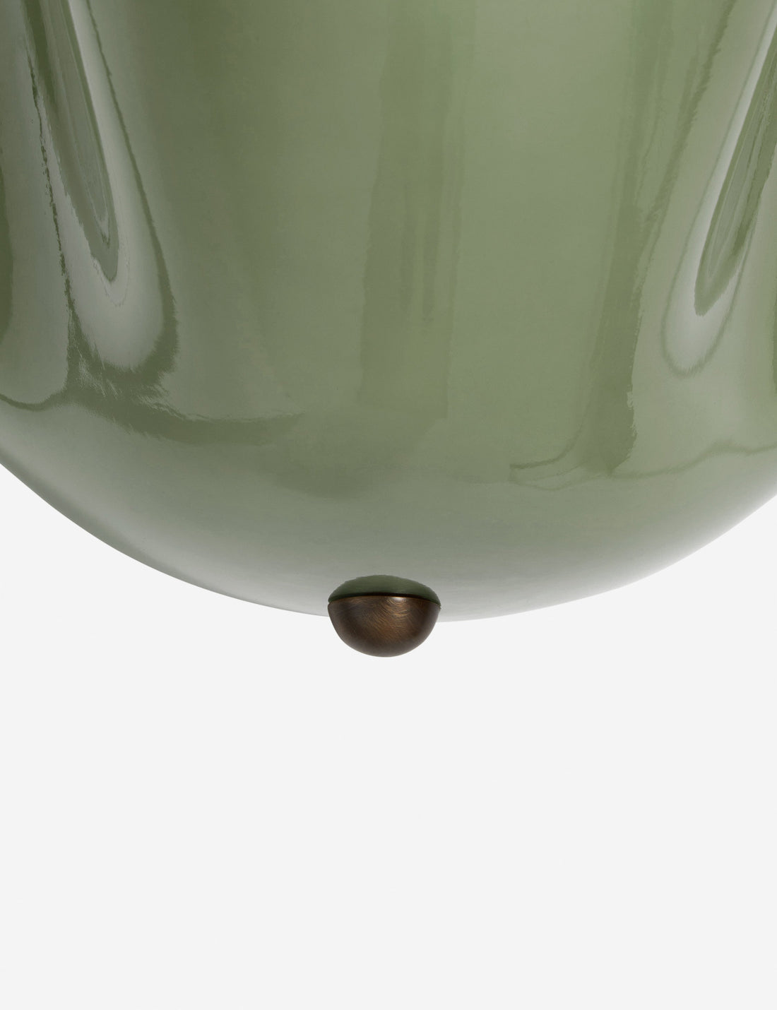 Bellina Deckenleuchte aus Glas, moderne Leuchte mit Messingakzent