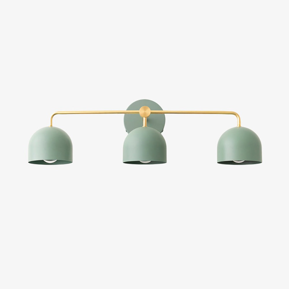 Metio Dome Farmhouse Vanity Wall Light Colorful Metal Sconce