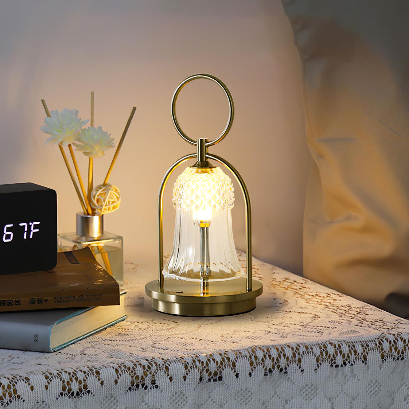 Tragbare Akku-Tischlampe – Wiederaufladbares LED-Licht für Zuhause &amp; Draußen
