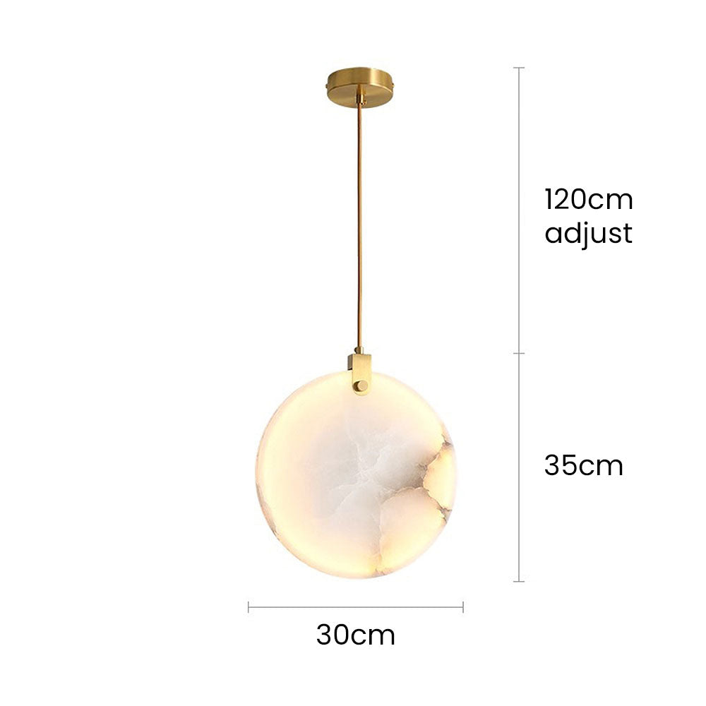 Marble LED Pendant Light - Minimalist White Elegance Lighting Modern