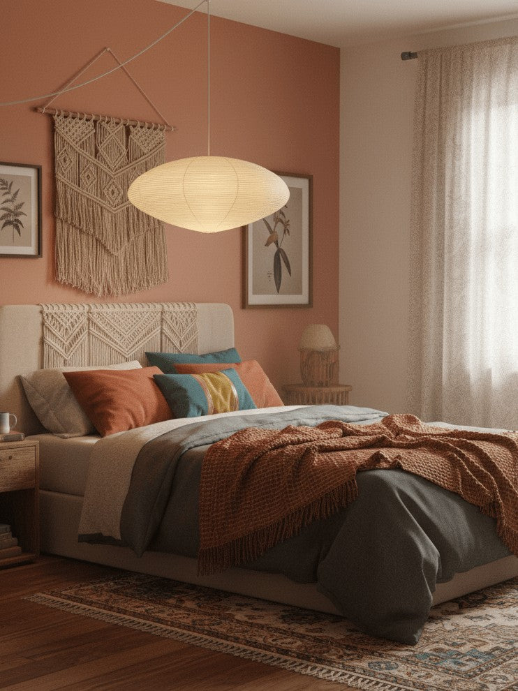 Mulberry Paper Plug-In Pendant Light