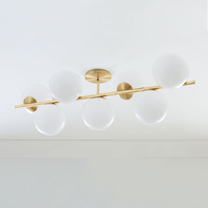 Alessora Brass Milk Glass Chandeliers- Great for Covered Outdoor Areas