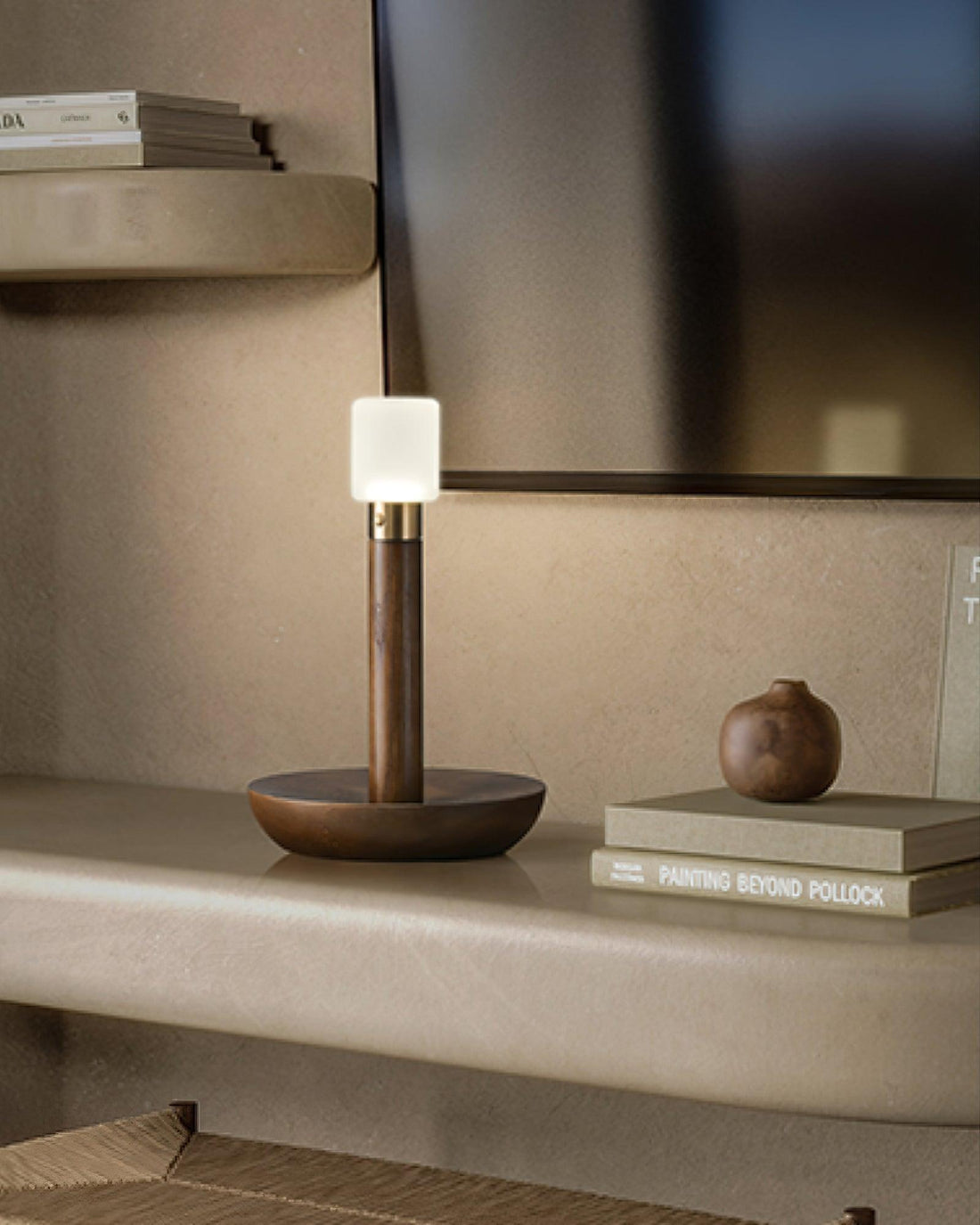 Simplicity Tischlampe – Massivholz, elegantes Design – für den Heim-/Bürogebrauch