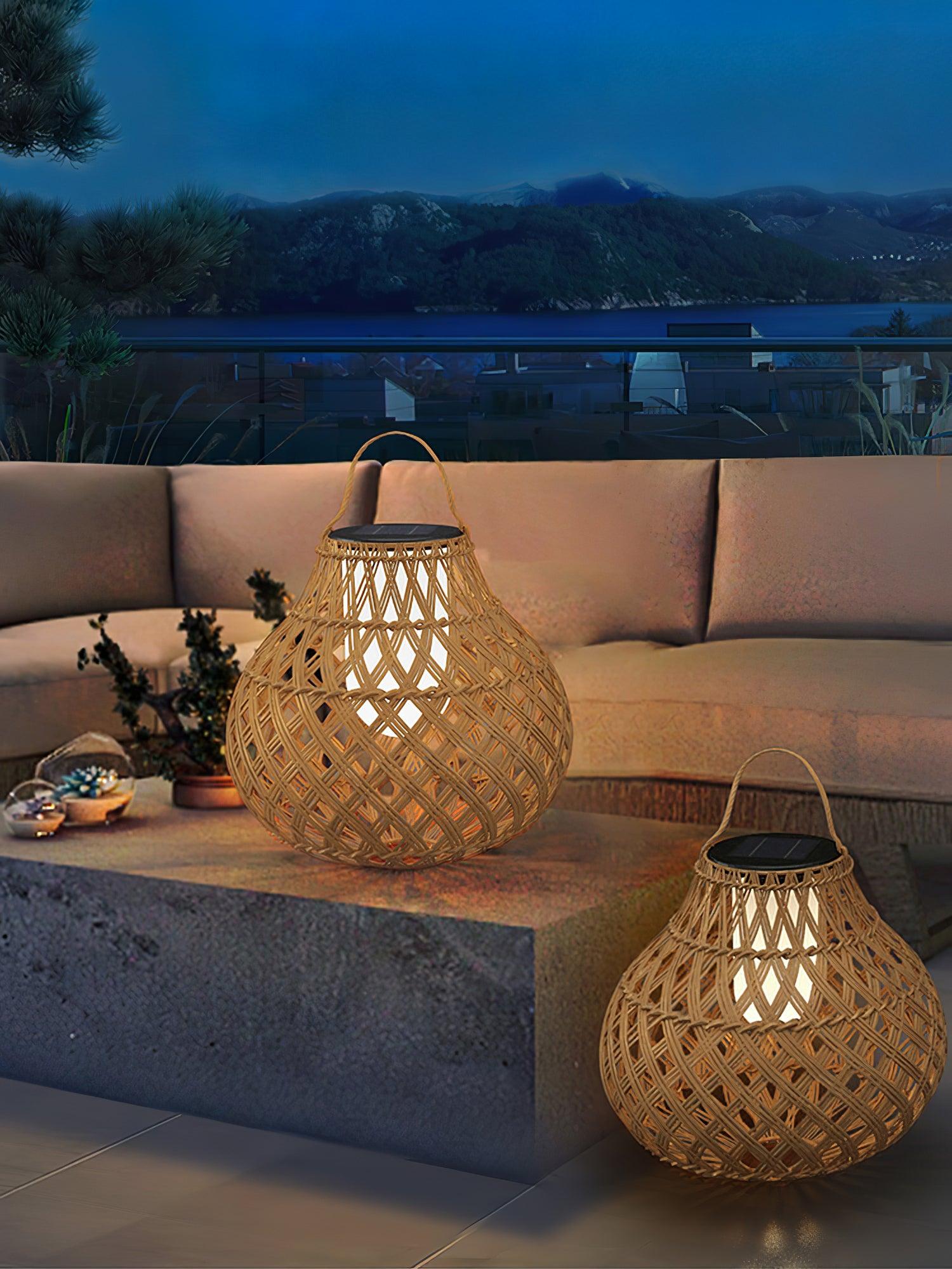 Woven Sphere Lantern Outdoor Lamp - Solar Outdoor Lamp Great
