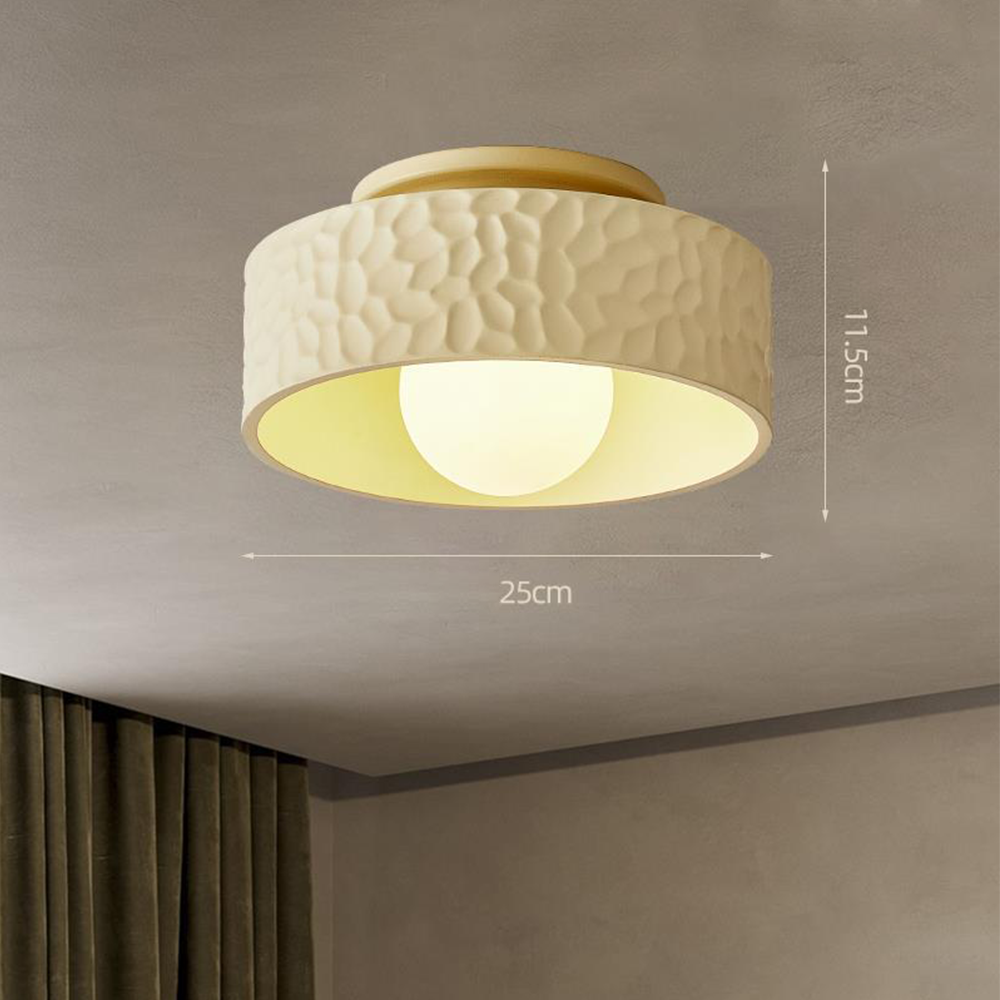 Wabi-sabi Ceiling Lamp - Round Style Fixture for Living Room