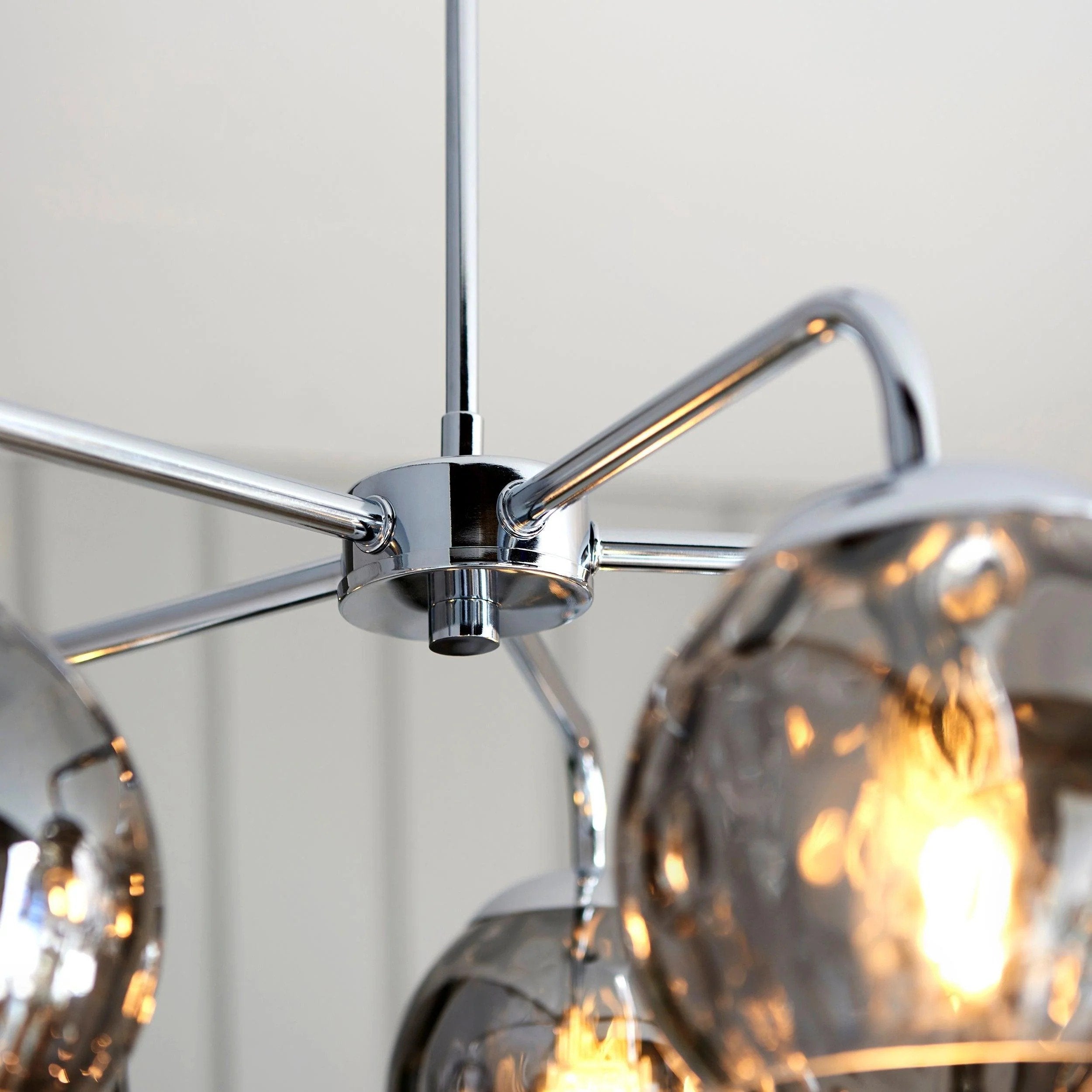 Tracian Glass Mid-Century Modern Globe Pendant Light for Dining Room