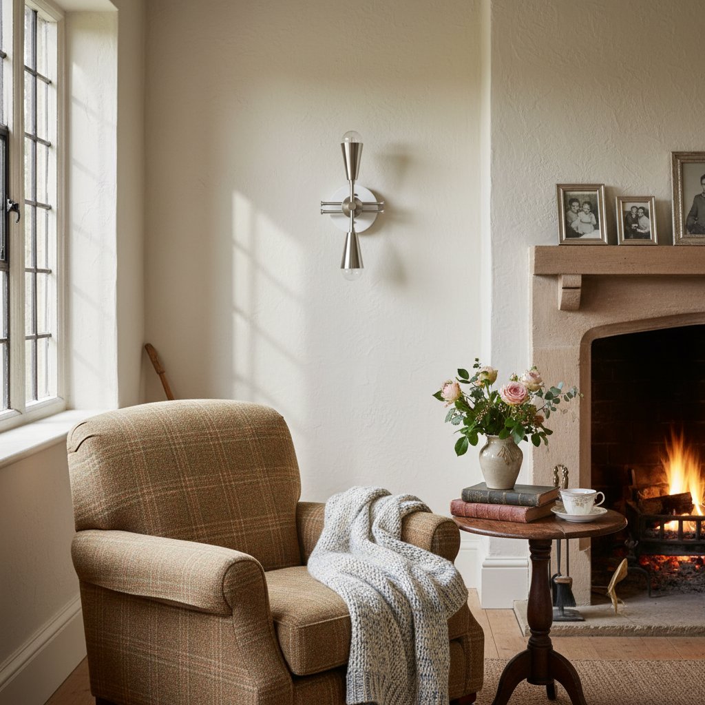 Pyralis Cone Art Deco Messing Wandleuchte - Industrielle Vanity Light