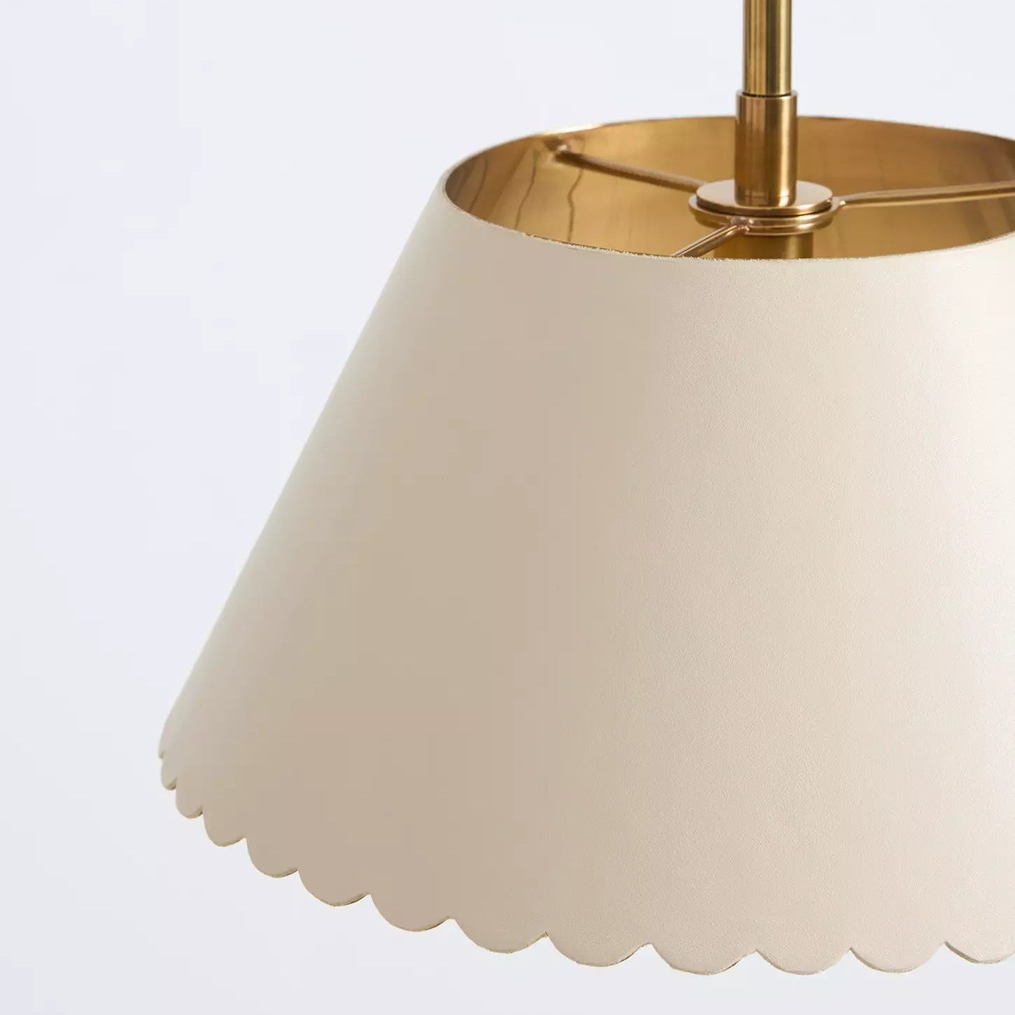 Foldray Leather Pendant - Scallop Warm Light for Bedroom & Hallway