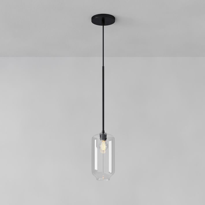 Lumivelle Pebble Pendant Light - Adjustable Glass Shade - Modern Lighting