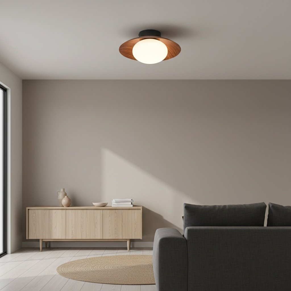 Oribela Sculptural Globe Ceiling Light Modern Flush Mount for Kitchen and Lounge