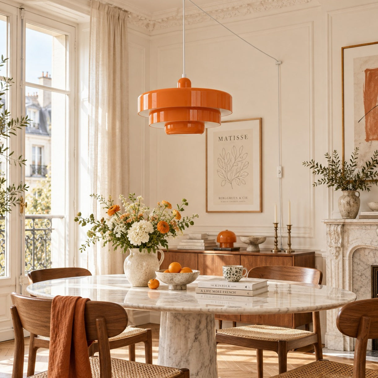 Retro Bauhaus Plug-In Pendant Light