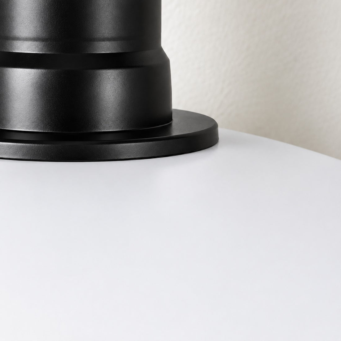 Matte Black Wide Dome Pendant Light