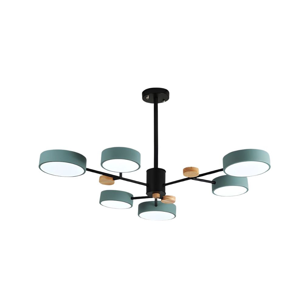 Modern Acrylic Chandelier - Multiple Lamp Heads Lamp for Living Room