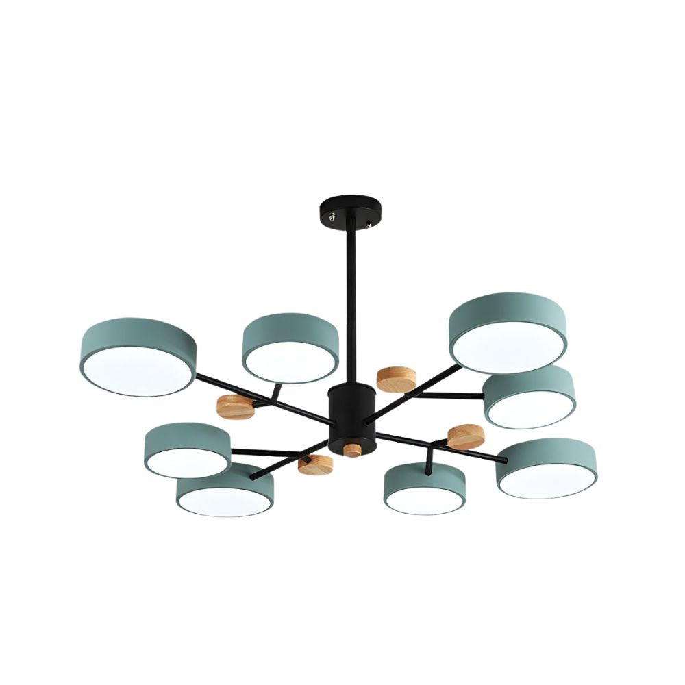 Modern Acrylic Chandelier - Multiple Lamp Heads Lamp for Living Room