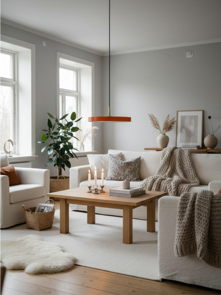 Asteria Minimalist Metal and Acrylic LED Pendant Light