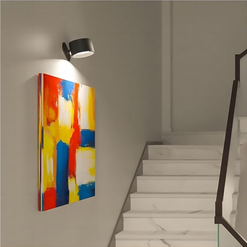 Drehbare industrielle Wandlampe mit USB-Ladefunktion