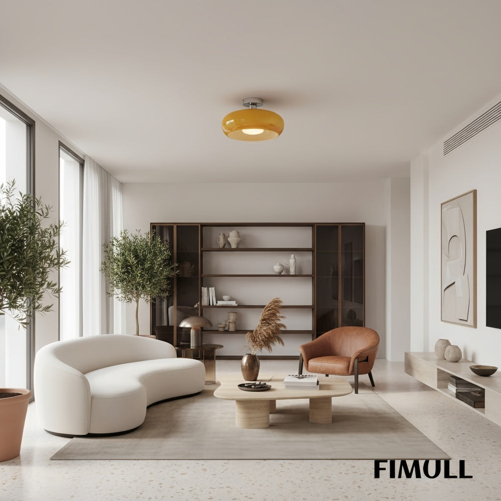 Chic Bauhaus Disc Ceiling Light for Contemporary Homes and Studios
