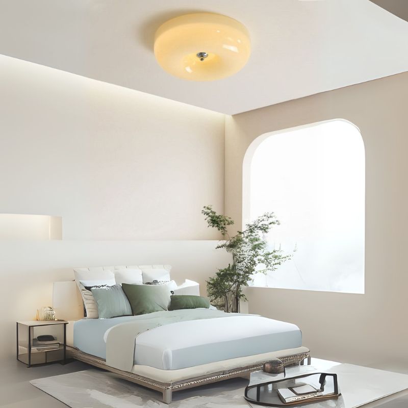 Milky Glass Vintage Art Deco Ceiling Light