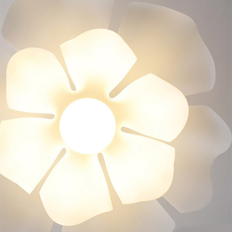 Nordic White Lotus Flower Pendant Light