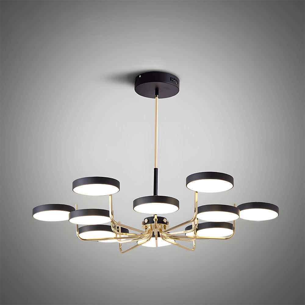 Disc Branch Iron Ceiling Lamp - Nordic Creative Light for Living Room