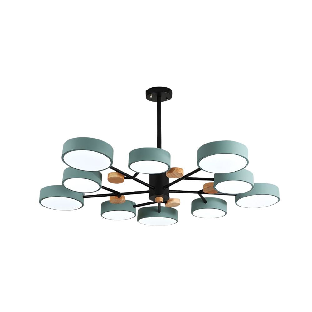 Modern Acrylic Chandelier - Multiple Lamp Heads Lamp for Living Room