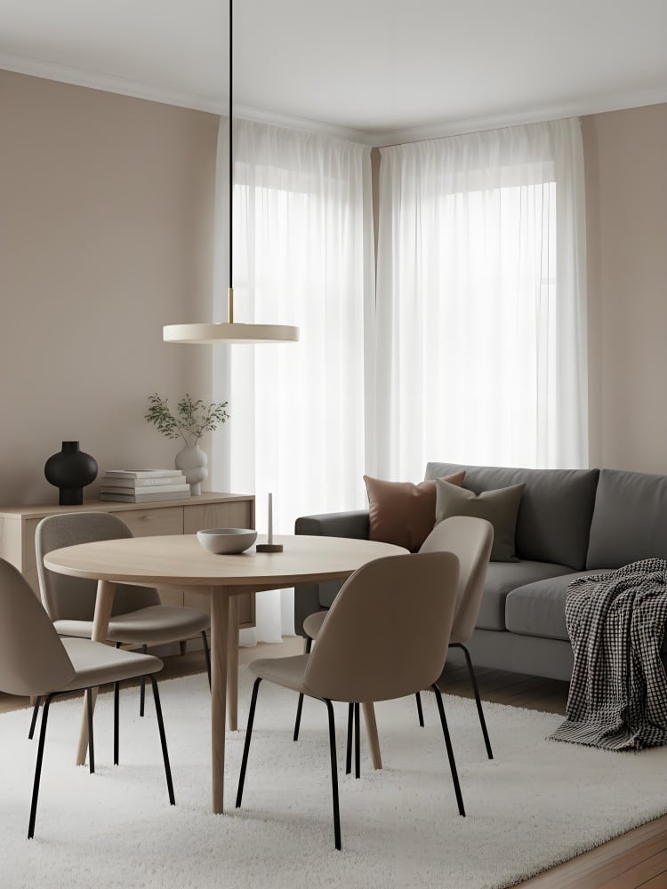 Asteria Minimalist Metal and Acrylic LED Pendant Light