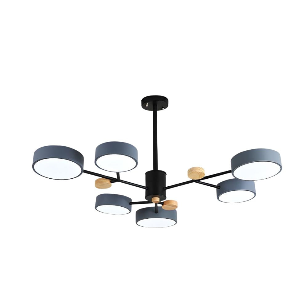 Modern Acrylic Chandelier - Multiple Lamp Heads Lamp for Living Room