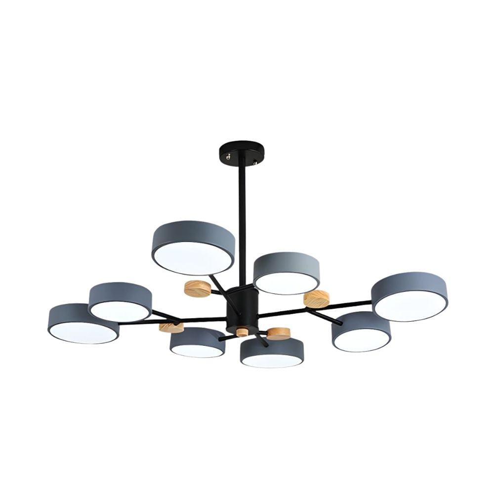 Modern Acrylic Chandelier - Multiple Lamp Heads Lamp for Living Room