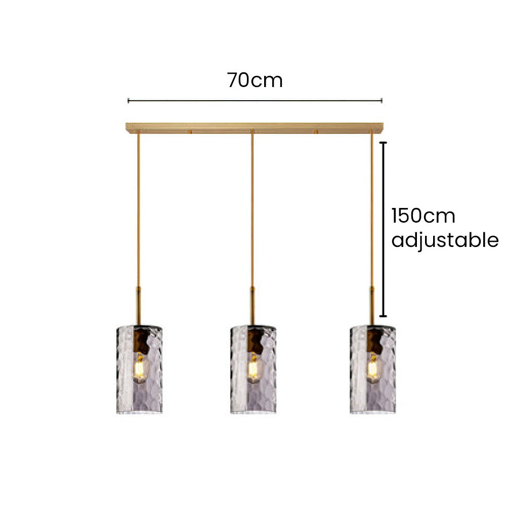 Ripple Glass Pendant Light - Simple Creative Design for Dining Room