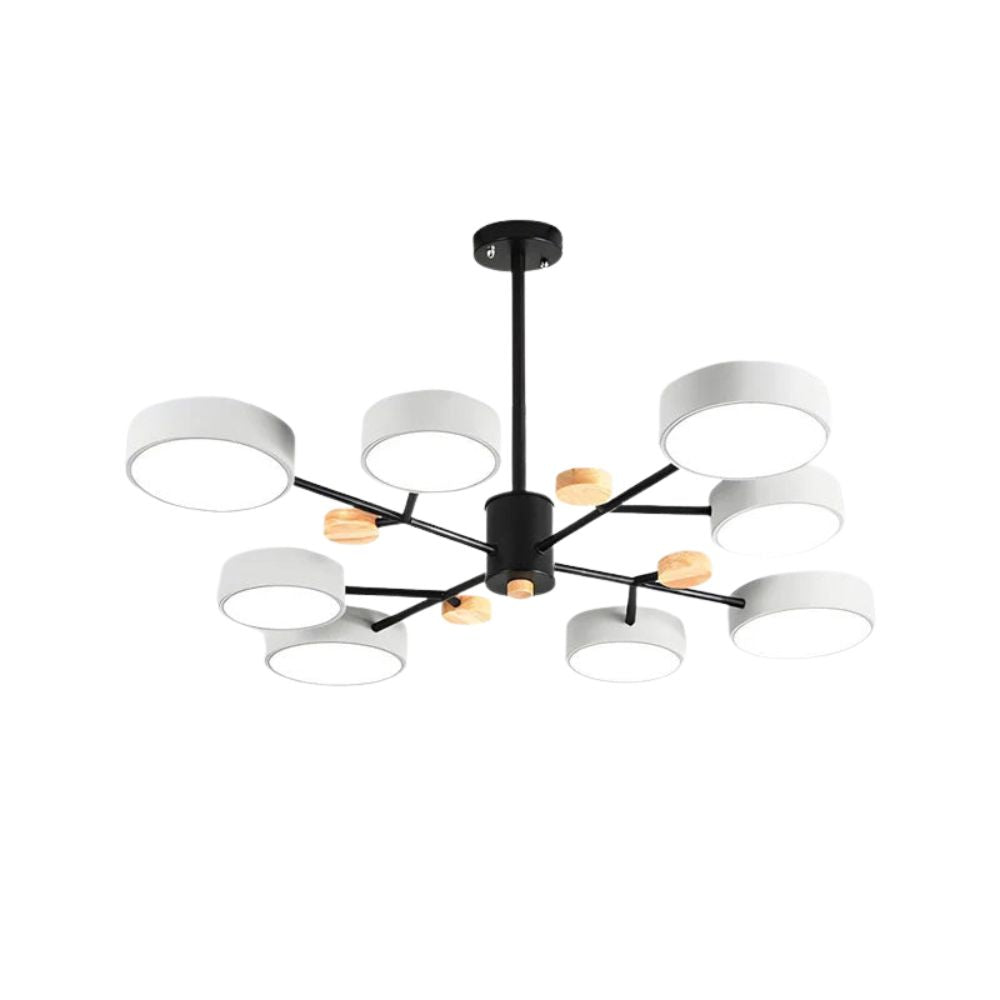 Modern Acrylic Chandelier - Multiple Lamp Heads Lamp for Living Room