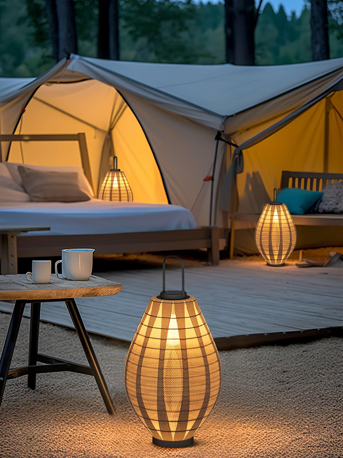 Mesh Beacon Outdoor Lamp - Waterproof Teardrop Stainless Steel Light