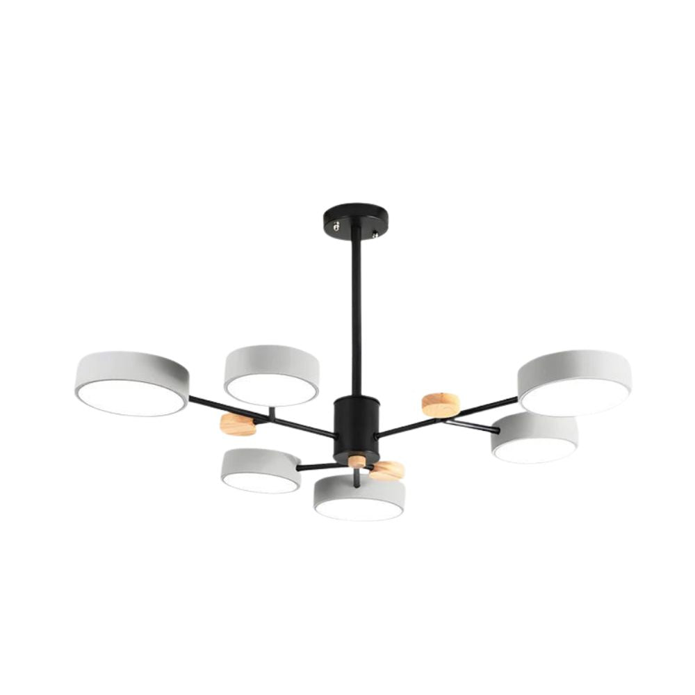 Modern Acrylic Chandelier - Multiple Lamp Heads Lamp for Living Room
