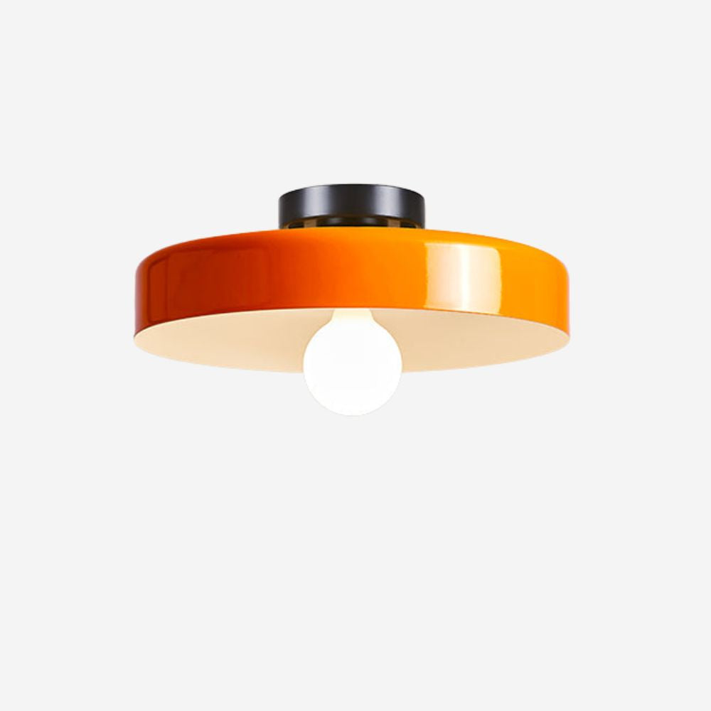 Flush Mount Art Decor Ceiling Light - Iron Round Fixture for Entryway