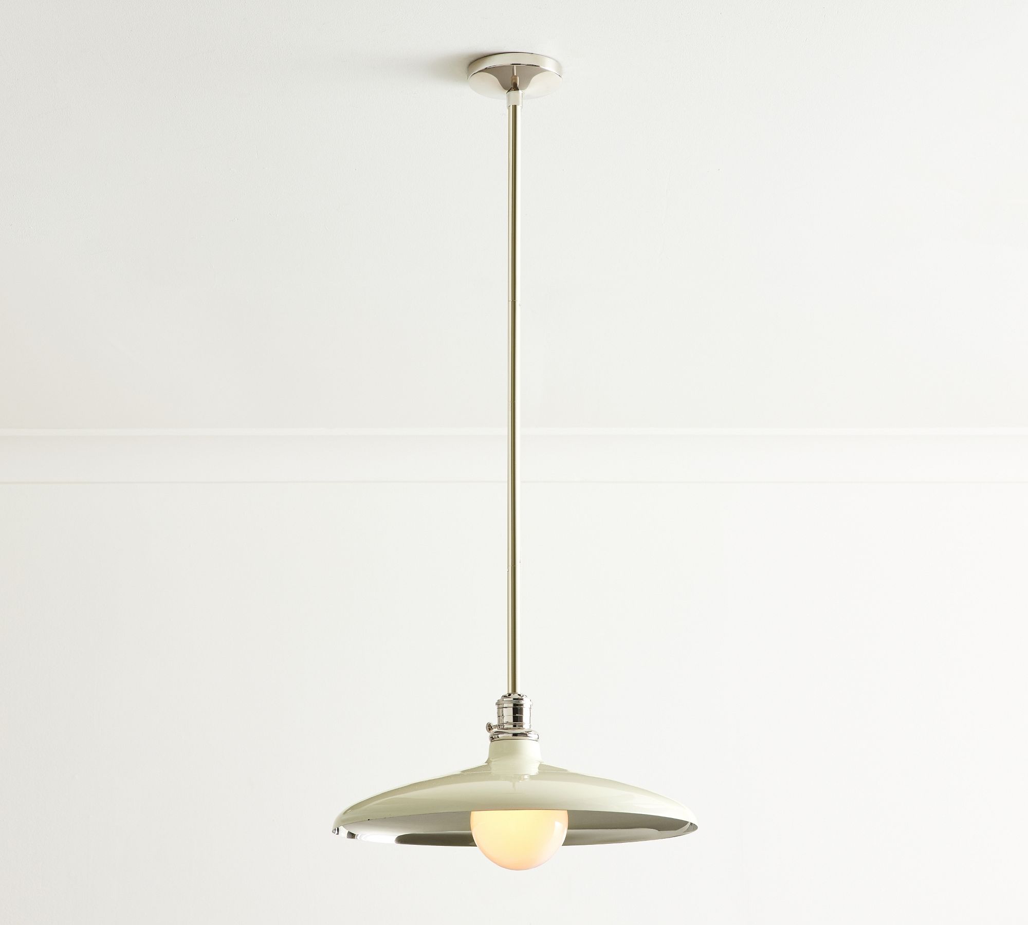 Forvara Rustic Pendant Light - Adjustable Metal Pole Lamp for Kitchen