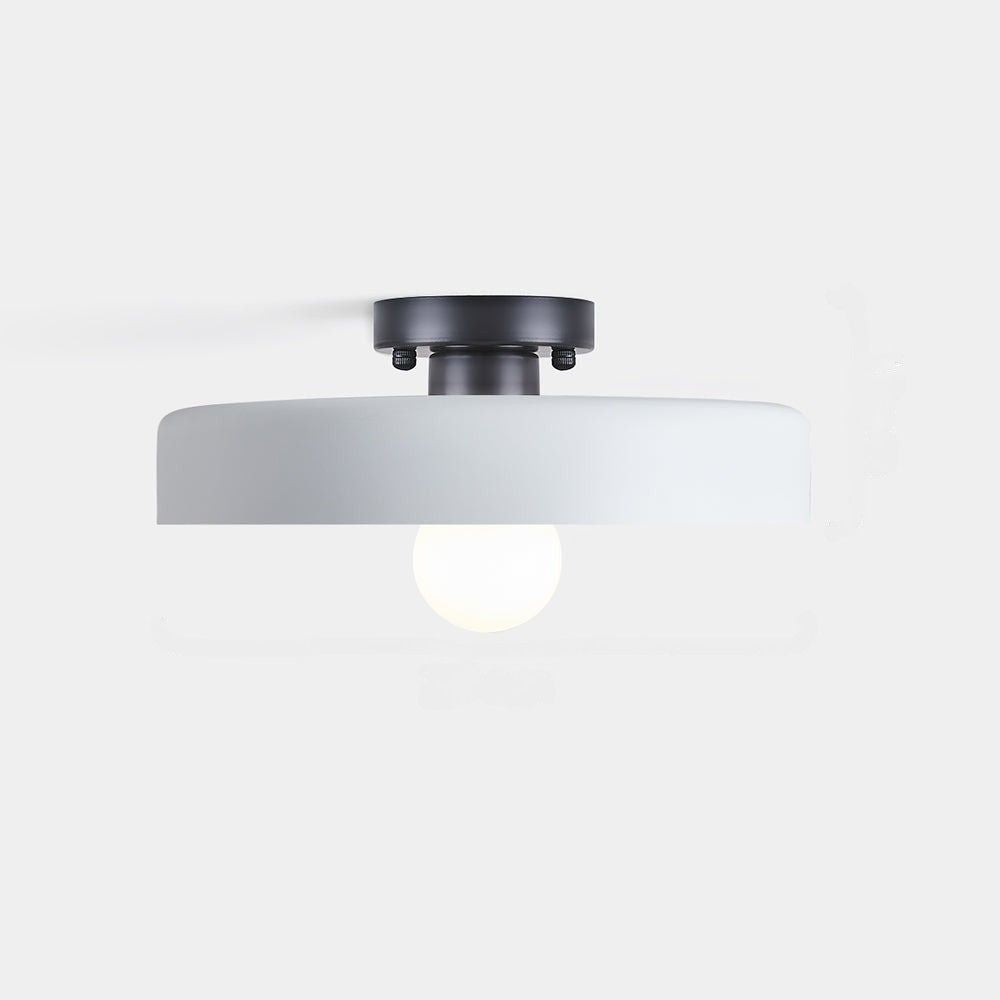 Flush Mount Art Decor Ceiling Light - Iron Round Fixture for Entryway