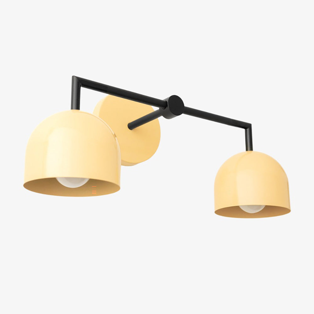 Metio Dome Farmhouse Vanity Wall Light Colorful Metal Sconce