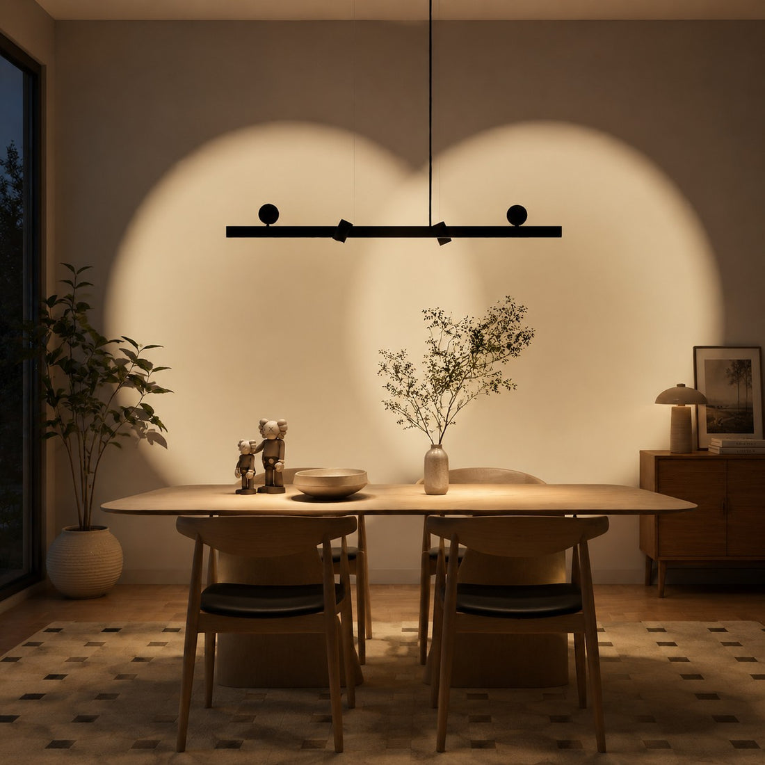 Linear Wall-Wash Dining Pendant Light