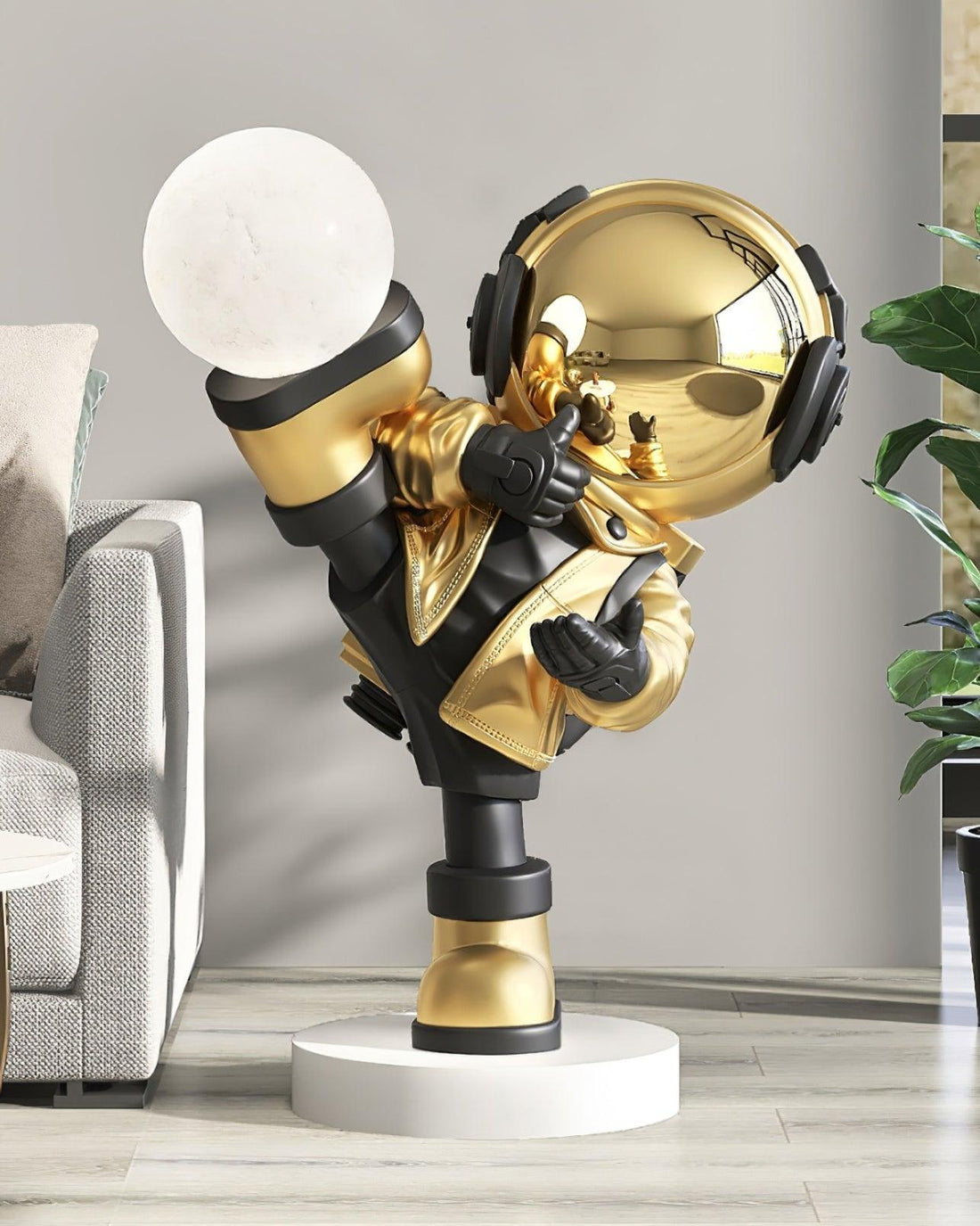 Built-in Battery Floor Lamp - Sculpture Floor Lamp