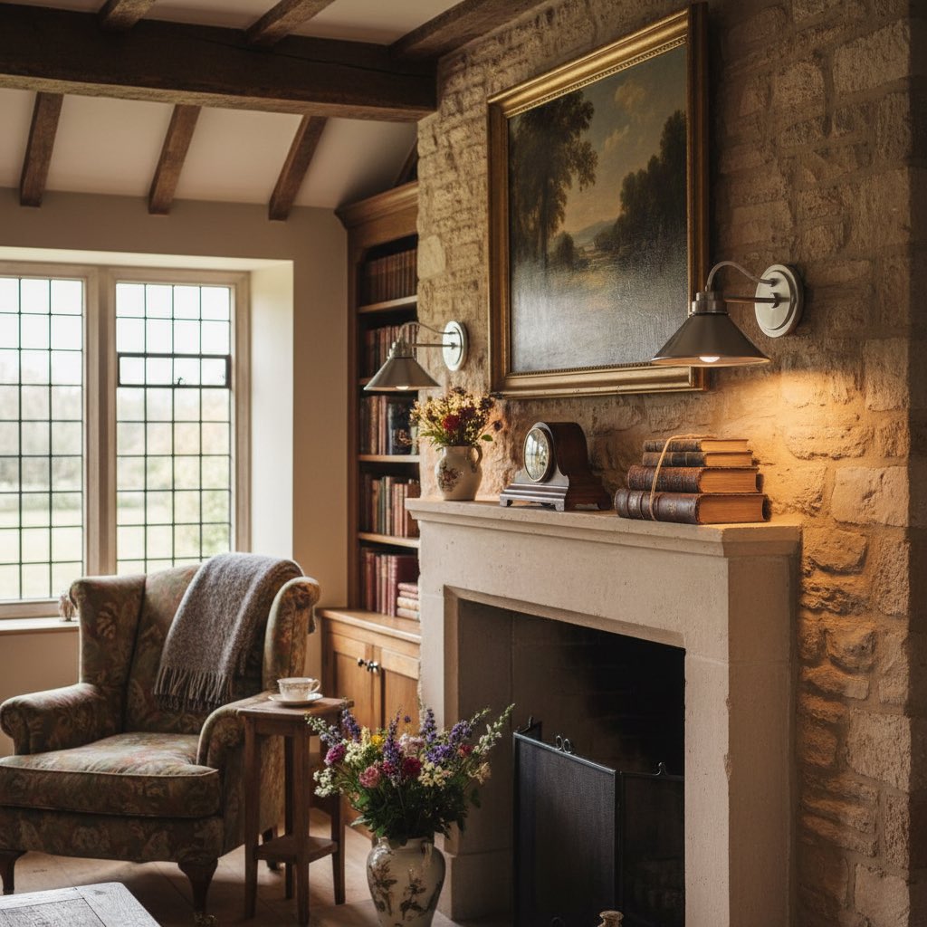 Aurenza Metal Wall Sconce - Farmhouse Tapered Design Wall Light